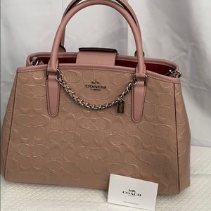 Authentic creme pink  Coach Handbag